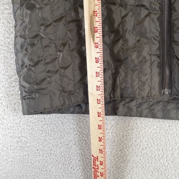 Scotch and Soda Puffer Vest Womens XL Brown Quilted Full Zip Floral Outwear - Picture 6 of 14